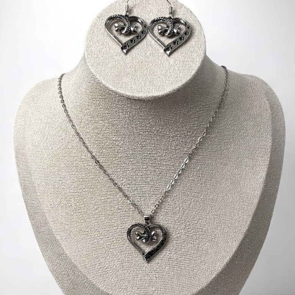 Bone Heart Dog Paw Set